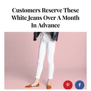 White Jeans by Industry Standard